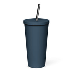 dNC Insulated tumbler with a straw - TheDoNothingClub