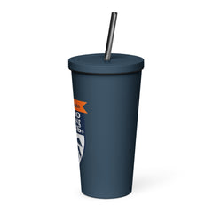 dNC Insulated tumbler with a straw - TheDoNothingClub