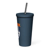 dNC Insulated tumbler with a straw