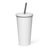 dNC Insulated tumbler with a straw