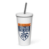 dNC Insulated tumbler with a straw